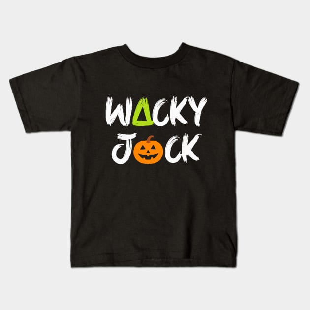 Wacky Jack Halloween Pumpkin Kids T-Shirt by koolteas